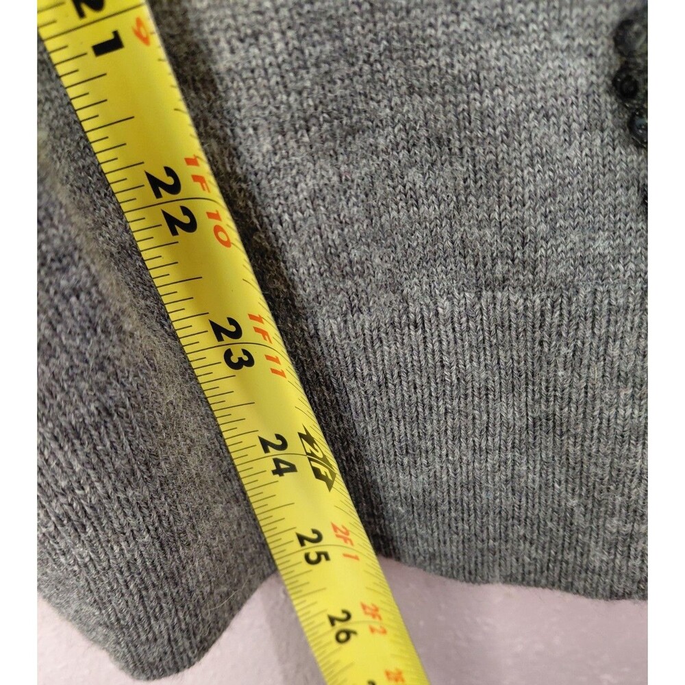 Anthropologie Angel of the North Torie Pullover Embellished Back Tie Gray Size M - Picture 9 of 10